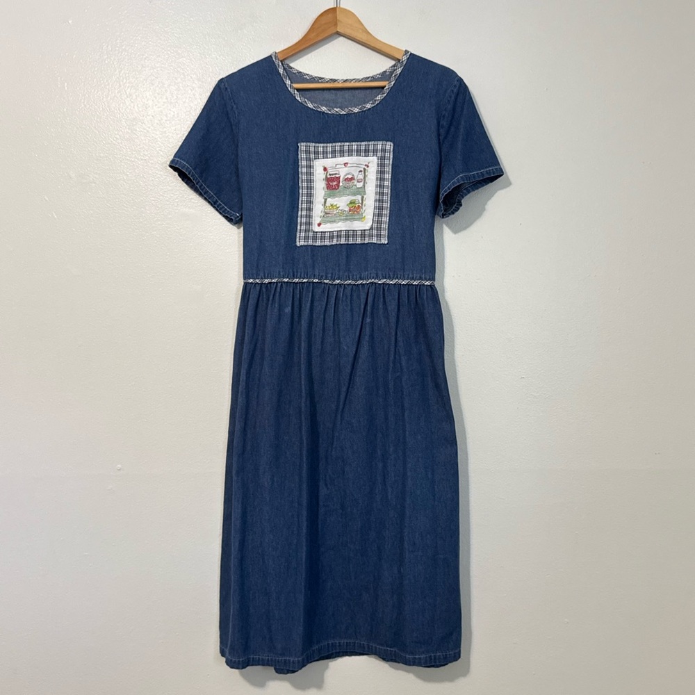 American Vintage Blue Denim Midi Dress